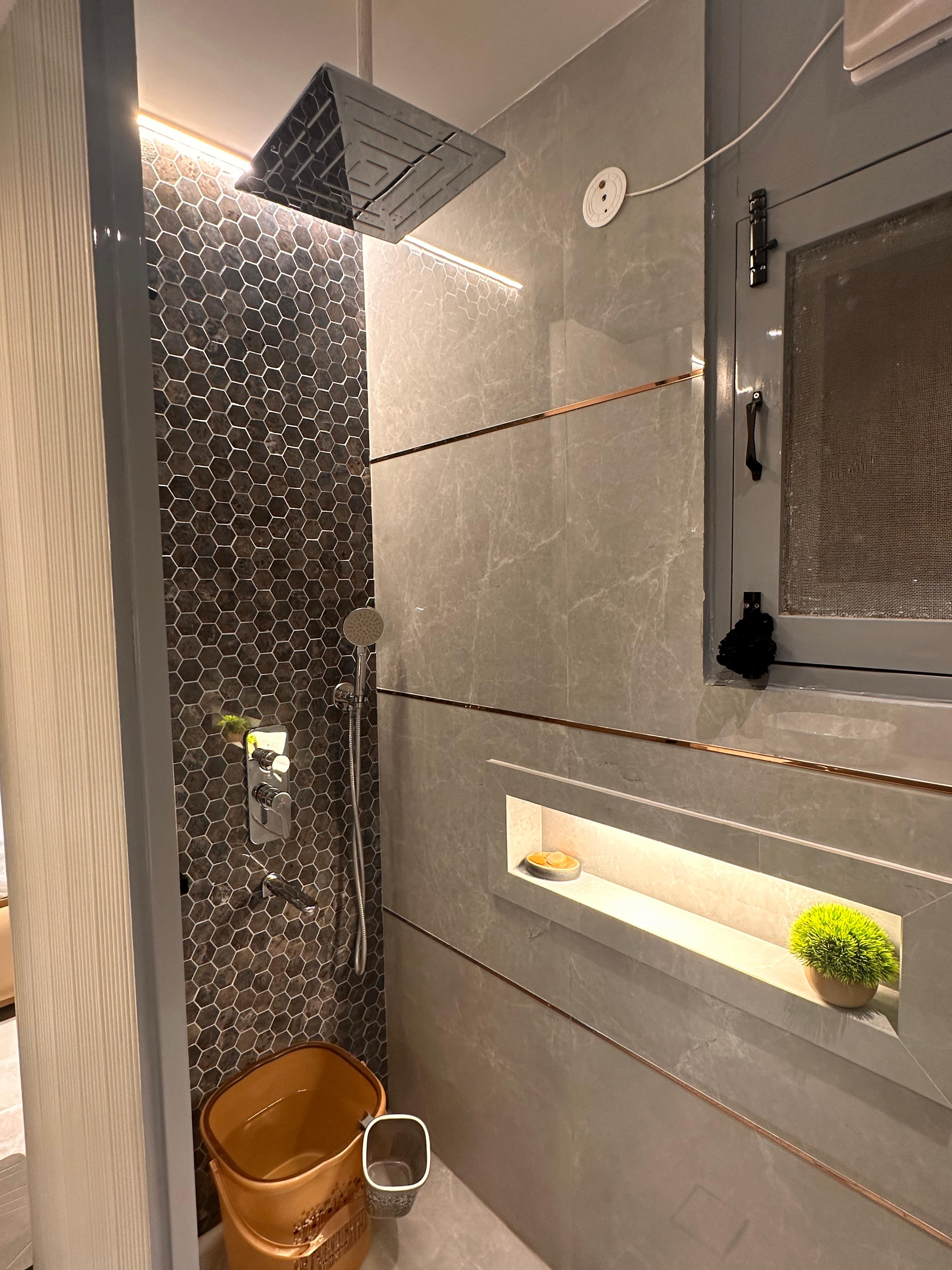 Plumbing finishing support by Blue Sea Interior Design